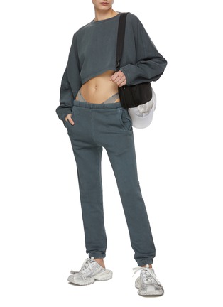 Figure View - Click To Enlarge - JOAH BROWN - Slouchy Cropped Top
