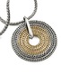 Detail View - Click To Enlarge - JOHN HARDY - ‘Classic Chain’ 18K Gold Silver Circular Pendant Slim Chain Necklace — Size 16-18