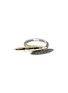 Main View - Click To Enlarge - JOHN HARDY - ‘Classic Chain’ Hammered 18K Gold Silver Ellipse Ring — Size 7