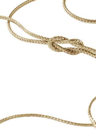 Detail View - Click To Enlarge - JOHN HARDY - ‘Classic Chain’ 14K Gold Knotted Double Chain Manah Necklace — Size 18-24