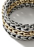 Detail View - Click To Enlarge - JOHN HARDY - ‘Classic Chain’ 18K Gold Silver Stack Ring — Size 7