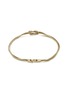 Back View - Click To Enlarge - JOHN HARDY - ‘Classic Chain’ 14K Gold Knotted Double Chain Manah Bracelet — Size UM