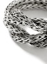 Detail View - Click To Enlarge - JOHN HARDY - ‘Classic Chain’ Silver Knotted Double Chain Manah Ring — Size 8