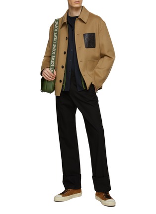 Figure View - Click To Enlarge - LOEWE - Anagram Embroidered Knit Top