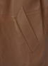  - LOEWE - Oversize Leather Pleated Coat