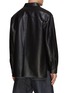 Back View - Click To Enlarge - LOEWE - Debossed Anagram Leather Overshirt