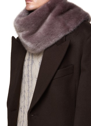 Figure View - Click To Enlarge - LOEWE - Faux Fur Collar