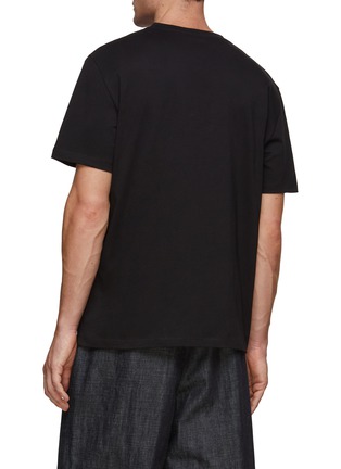 Back View - Click To Enlarge - LOEWE - Embroidered Anagram Pocket T-Shirt