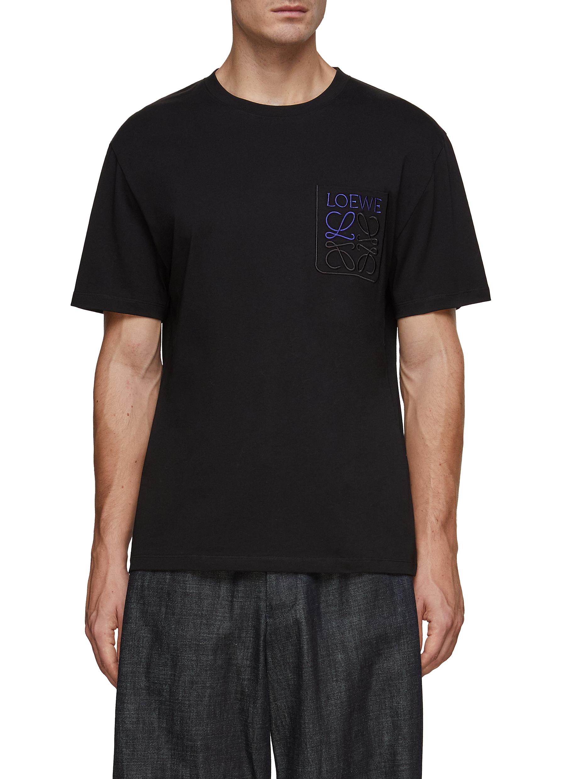 Embroidered Anagram Pocket T-Shirt
