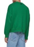 Back View - Click To Enlarge - LOEWE - Leather Logo Patch Wool Knit Cardigan