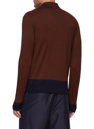 Back View - Click To Enlarge - LOEWE - Contrast Knit Cardigan