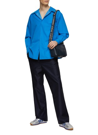 Figure View - Click To Enlarge - LOEWE - Concealed Placket Cotton Shirt