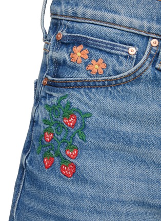  - MOTHER - The Ditcher Raw Hem Embroidered Shorts