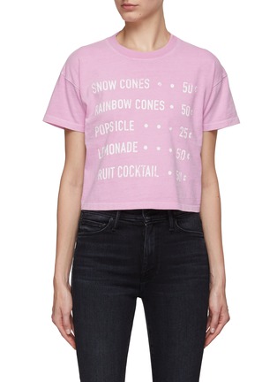 Main View - Click To Enlarge - MOTHER - The Grab Bag Cropped T-Shirt
