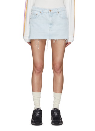 Main View - Click To Enlarge - MOTHER - The Fun Dip Micro Denim Skirt