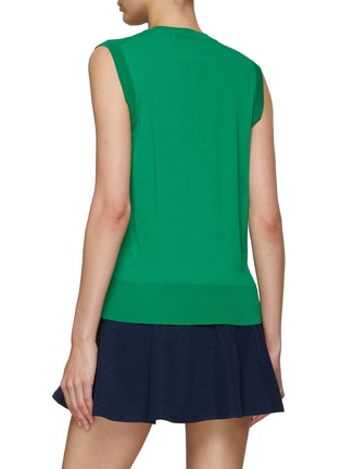 Back View - Click To Enlarge - MARDI MERCREDI - FlowerMardi Intarsia Knit Tank Top