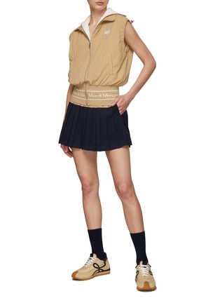 Figure View - Click To Enlarge - MARDI MERCREDI-ACTIF - Mesh Panel Mini Skirt