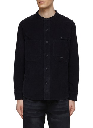 Main View - Click To Enlarge - DENHAM - Corduroy Banded Collar Overshirt