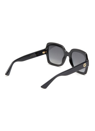 Figure View - Click To Enlarge - GUCCI - Logo Acetate Square Sunglasses