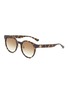 Main View - Click To Enlarge - GUCCI - Logo Tortoiseshell Effect Acetate Round Sunglasses
