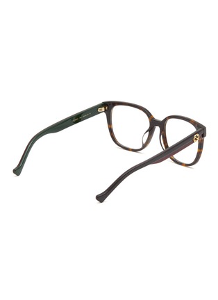 Figure View - Click To Enlarge - GUCCI - Bicoloured Temple Tortoiseshell Effect Acetate Optical Glasses