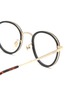 Detail View - Click To Enlarge - GUCCI - Layered Acetate Frame Round Optical Glasses