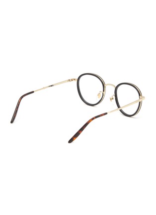 Figure View - Click To Enlarge - GUCCI - Layered Acetate Frame Round Optical Glasses