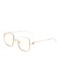 GUCCI - Metal Half Frame Sunglasses