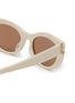 Detail View - Click To Enlarge - SAINT LAURENT - Logo Thick Acetate Sunglasses