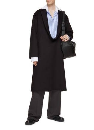 Figure View - Click To Enlarge - LOEWE - Long Drape Collar Coat