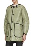 Detail View - Click To Enlarge - MARFA STANCE - Reversible Shearling Quilt Coat