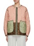 Main View - Click To Enlarge - MARFA STANCE - Reversible Cropped Patchwork Quilt Coat