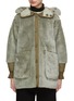 Main View - Click To Enlarge - MARFA STANCE - Hooded Reversible Shearling Coat