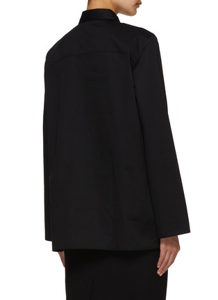 Back View - Click To Enlarge - TOTEME - Cotton Twill Shirt