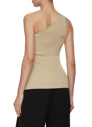 Back View - Click To Enlarge - TOTEME - Ribbed One Shoulder Top