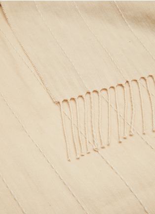 Detail View - Click To Enlarge - TOTEME - Striped Linen Sarong
