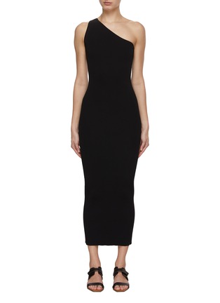 Main View - Click To Enlarge - TOTEME - Ribbed One Shoulder Dress