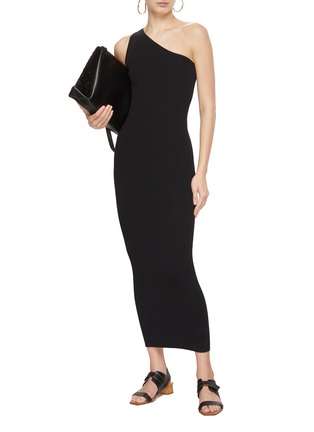 Figure View - Click To Enlarge - TOTEME - Ribbed One Shoulder Dress