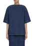 Main View - Click To Enlarge - TOTEME - Denim Dart Neck Top