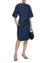 Figure View - Click To Enlarge - TOTEME - Denim Dart Neck Top