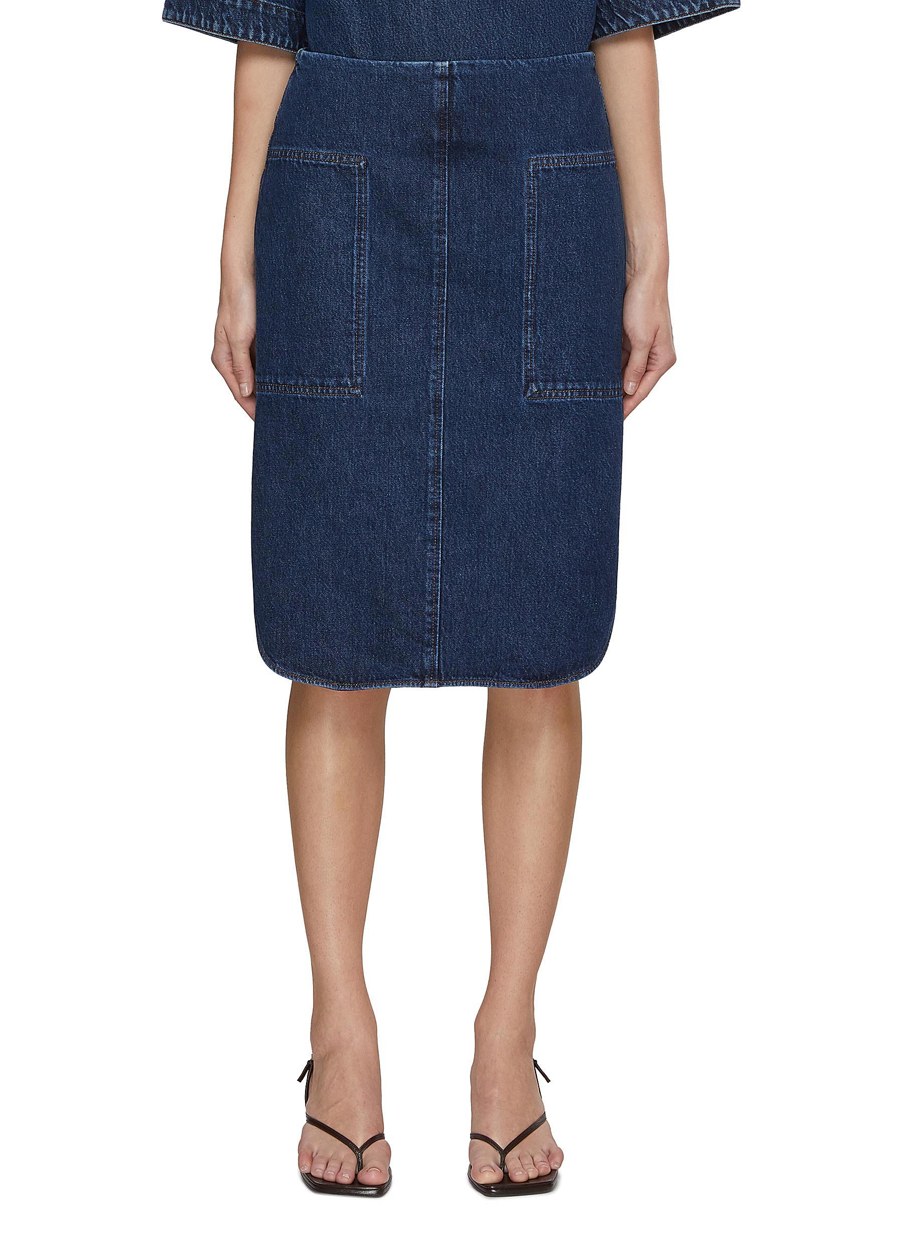 Toteme cheap denim skirt