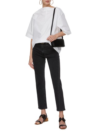 Figure View - Click To Enlarge - TOTEME - Cotton Dart Neck Top