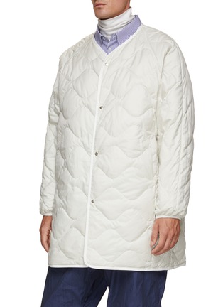 Detail View - Click To Enlarge - NANAMICA - Kodenshi Reversible Collarless Down Coat