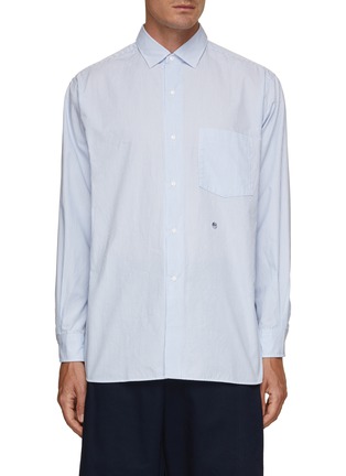 Main View - Click To Enlarge - NANAMICA - Striped Relax Fit Wind Shirt