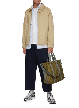 Figure View - Click To Enlarge - NANAMICA - Striped Relax Fit Wind Shirt