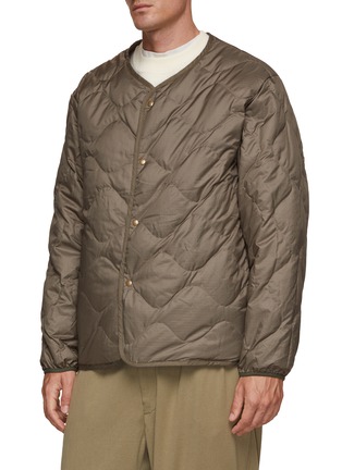 Detail View - Click To Enlarge - NANAMICA - Kodenshi Reversible Collarless Down Coat