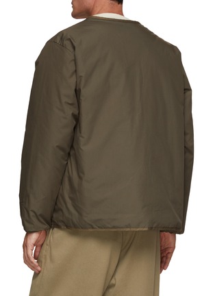 Back View - Click To Enlarge - NANAMICA - Kodenshi Reversible Collarless Down Coat