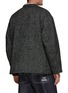 Back View - Click To Enlarge - NANAMICA - Reversible Herringbone Tweed Band Collar Jacket