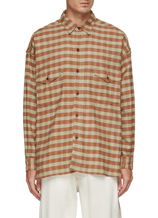 Main View - Click To Enlarge - NANAMICA - Palaka Check Relaxed Fit Shirt