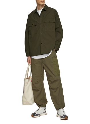 Figure View - Click To Enlarge - NANAMICA - Ripstop Wide Leg Cargo Pants
